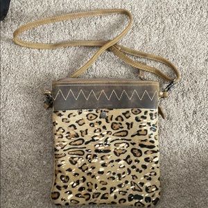 Myra Spirit Animal Canvas & Leather Bag New